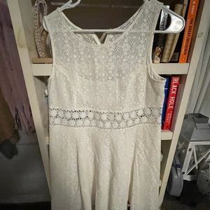 White Lacy Dress by Adam Levine SZ L